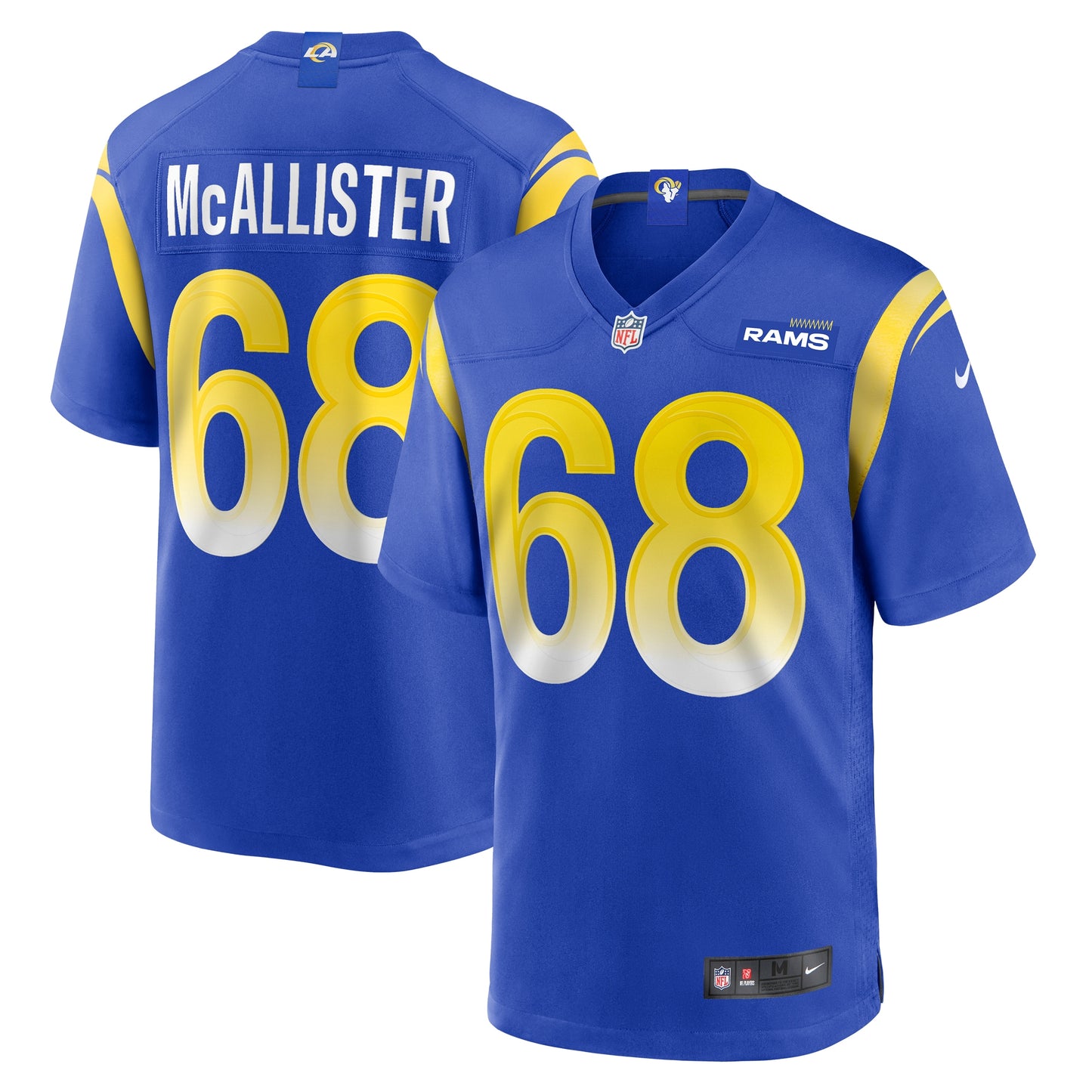 Mike McAllister Los Angeles Rams Nike Home Game Jersey - Royal