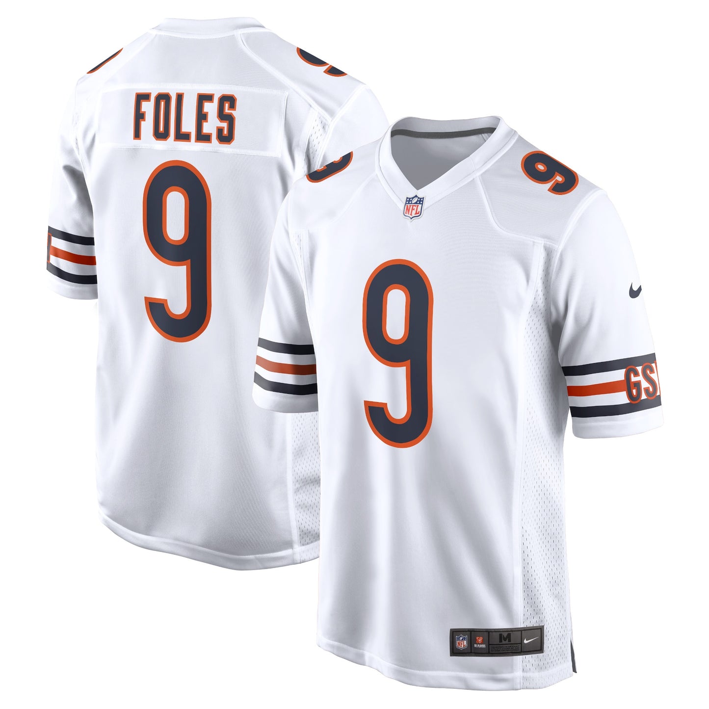 Nick Foles Chicago Bears Nike Game Jersey - White