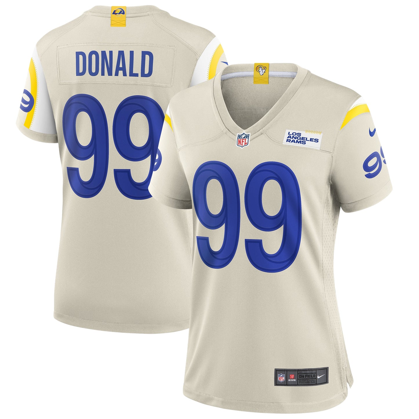 Aaron Donald Los Angeles Rams Nike Women's Player Game Jersey - Bone
