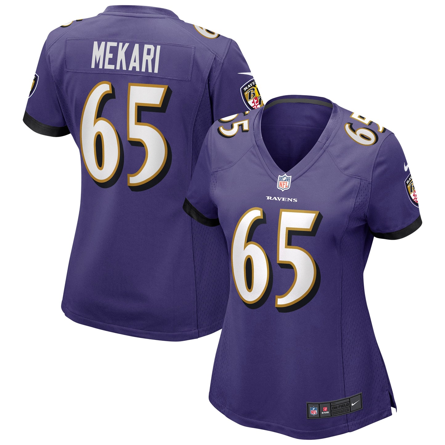 Patrick Mekari Baltimore Ravens Nike Women's Game Jersey - Purple