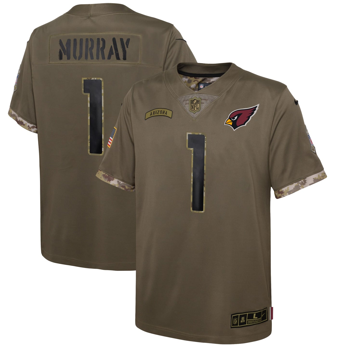 Kyler Murray Arizona Cardinals Nike Youth 2022 Salute To Service Player Limited Jersey - Olive