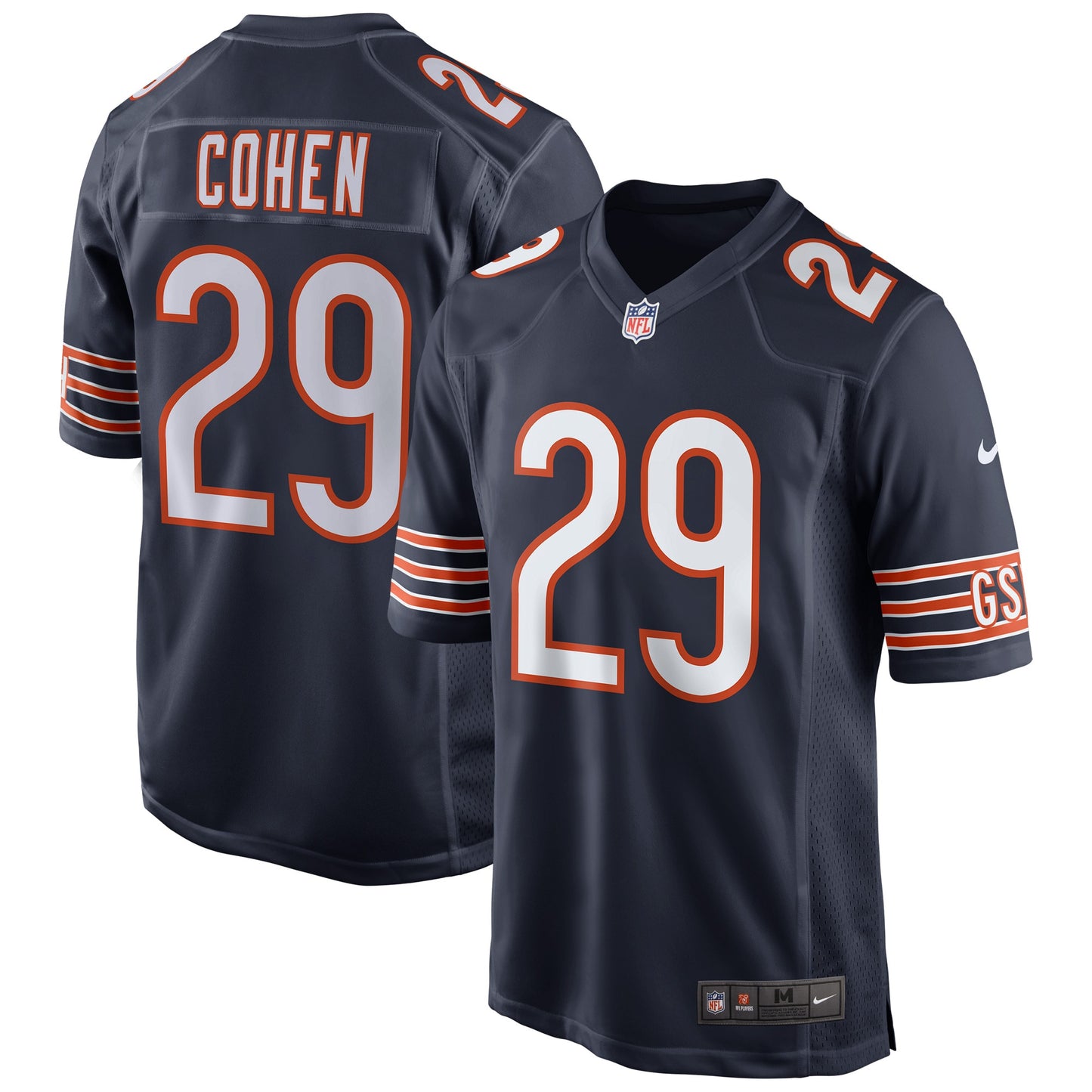 Tarik Cohen Chicago Bears Nike Game Player Jersey - Navy