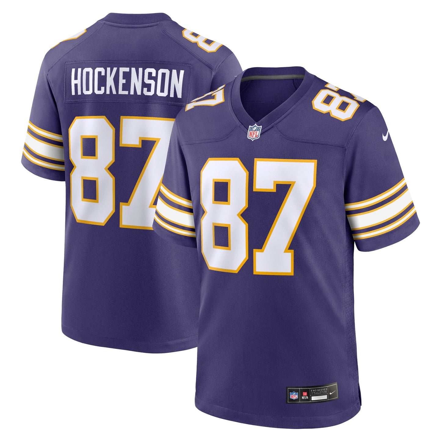 T.J. Hockenson Minnesota Vikings Nike Classic Player Game Jersey - Purple