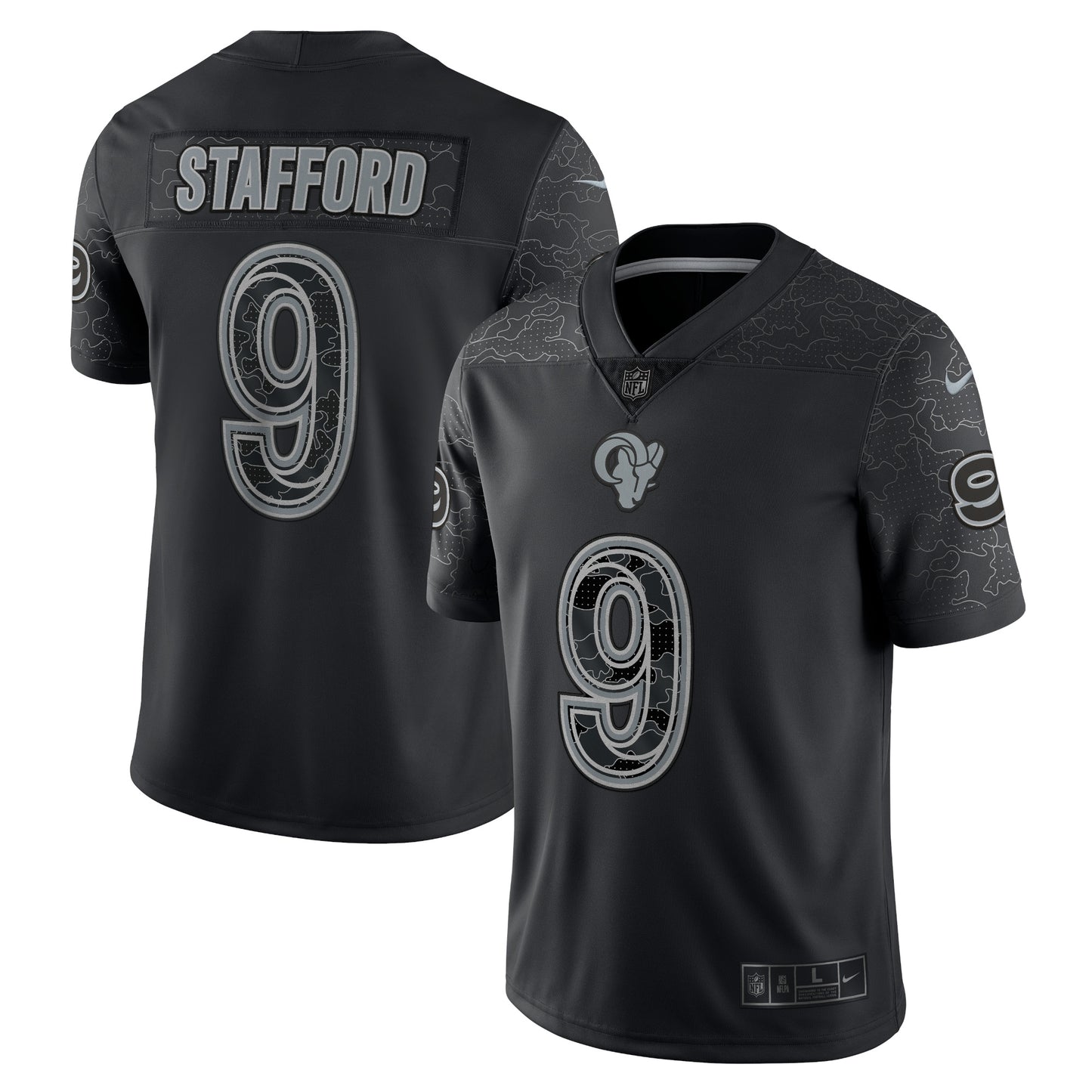 Matthew Stafford Los Angeles Rams Nike RFLCTV Limited Jersey - Black
