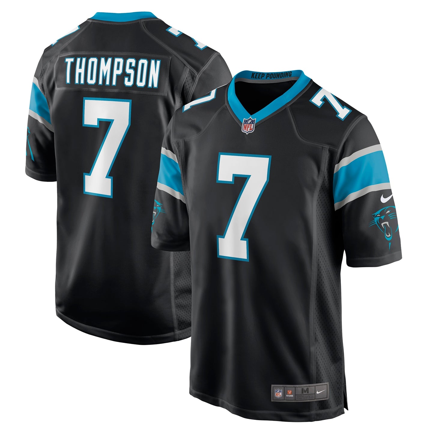 Shaq Thompson Carolina Panthers Nike Player Game Jersey - Black