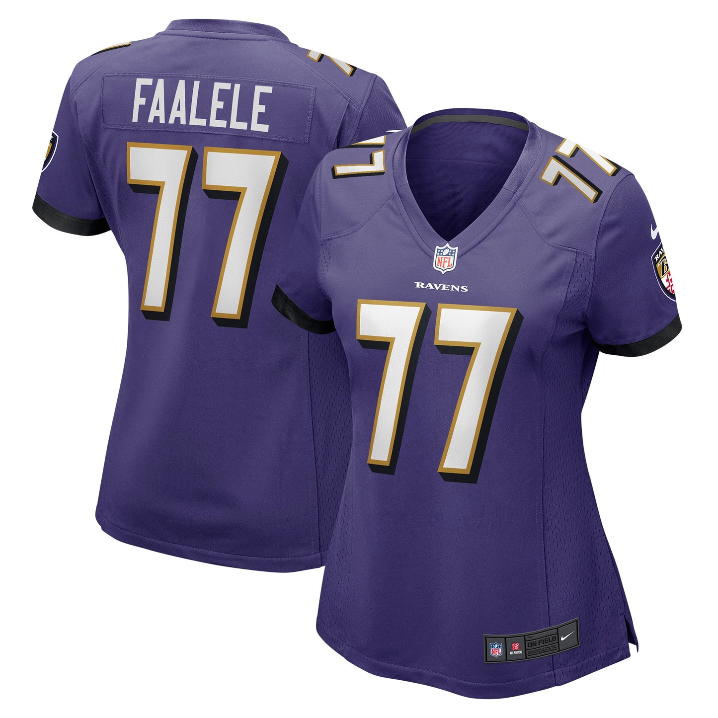 Daniel Faalele Baltimore Ravens Nike Women's Player Game Jersey - Purple