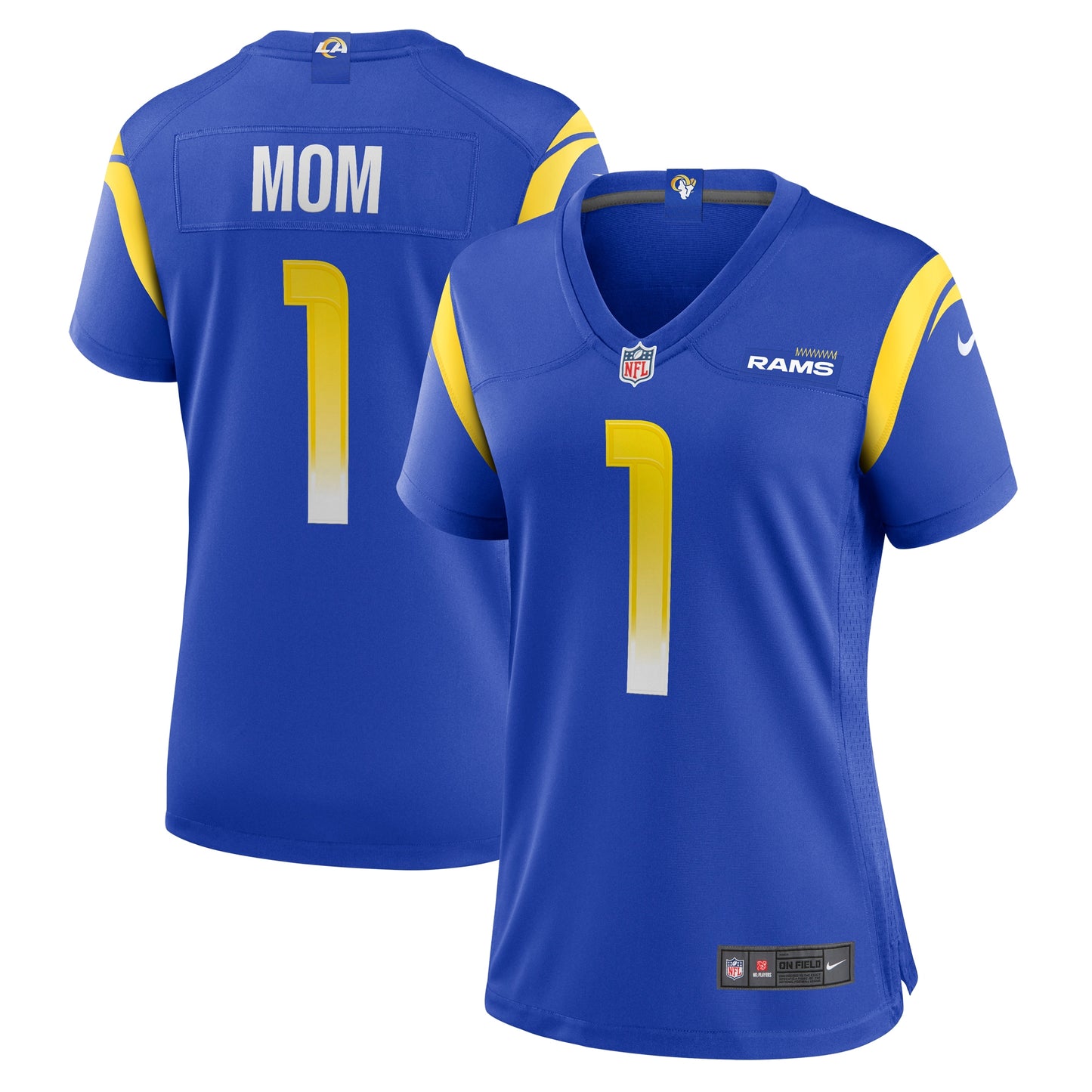 Number 1 Mom Los Angeles Rams Nike Women's Game Jersey - Royal