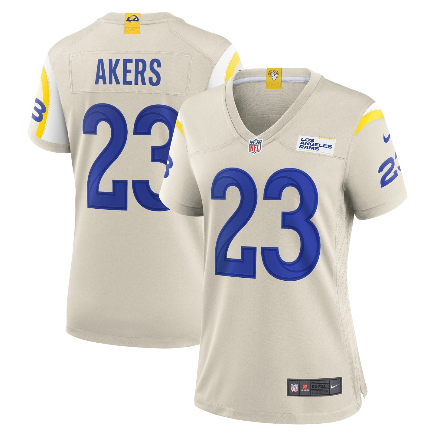 Women's Nike Cam Akers Bone Los Angeles Rams Game Jersey