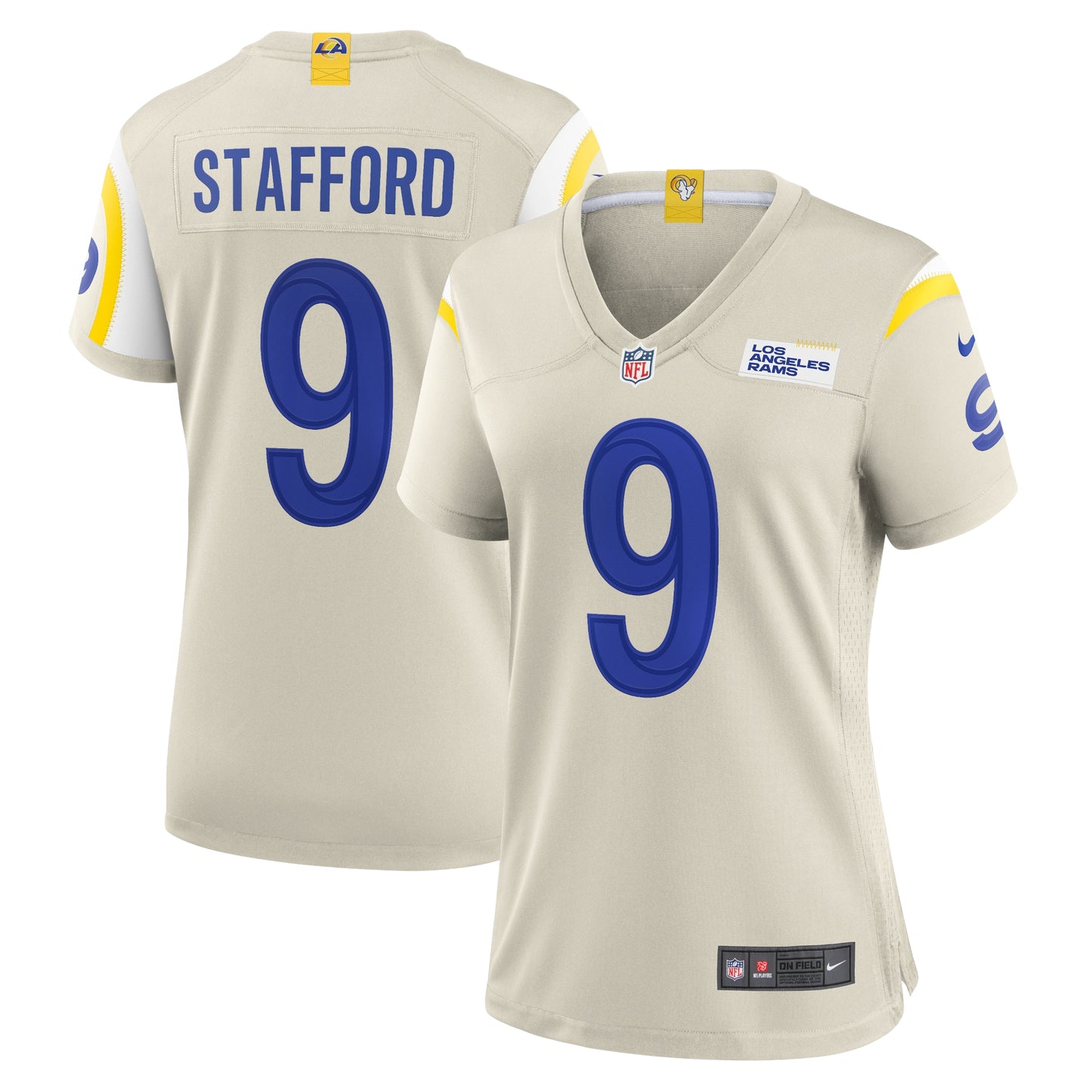 Matthew Stafford Los Angeles Rams Nike Women's Player Game Jersey - Bone