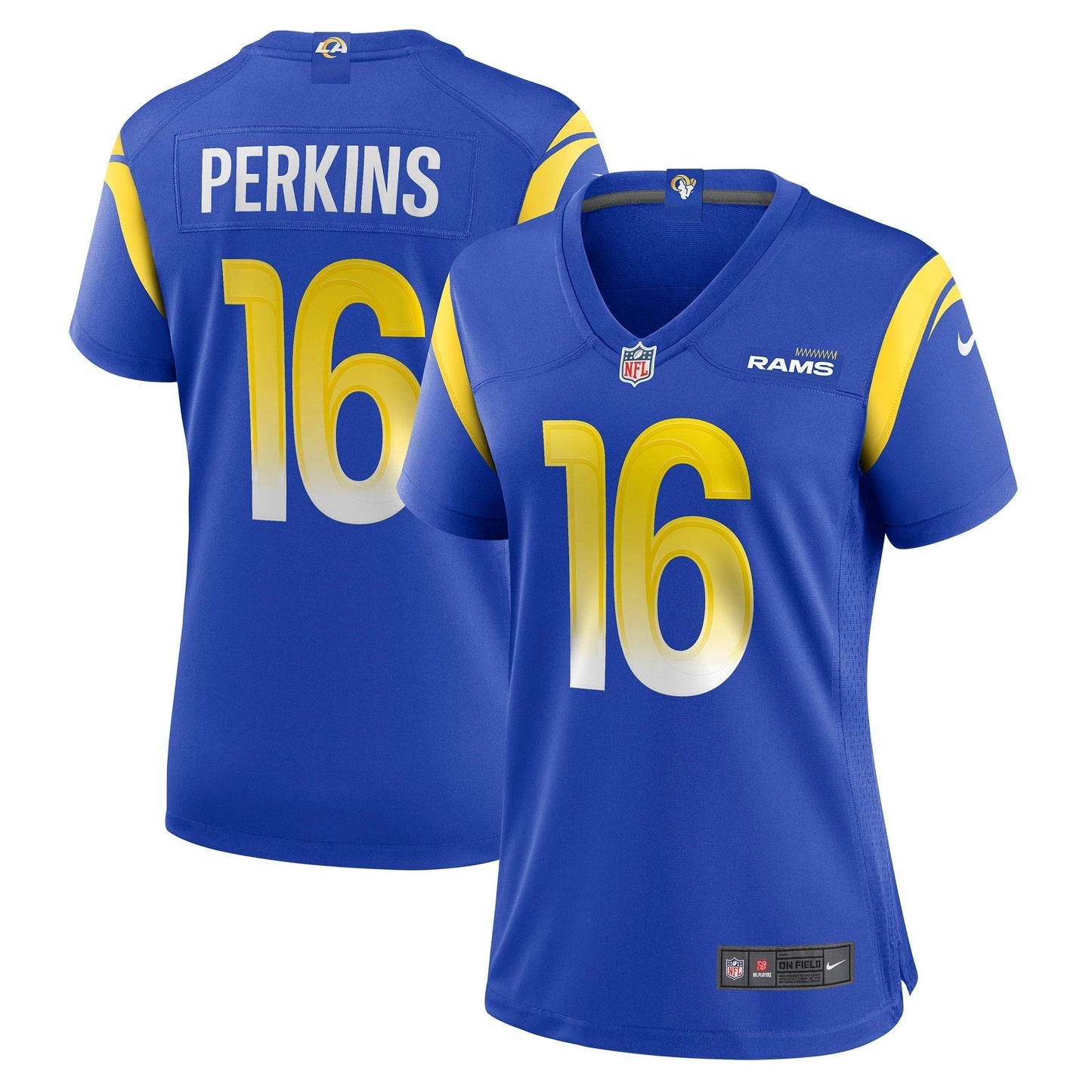 Women's Nike Bryce Perkins Royal Los Angeles Rams Game Player Jersey