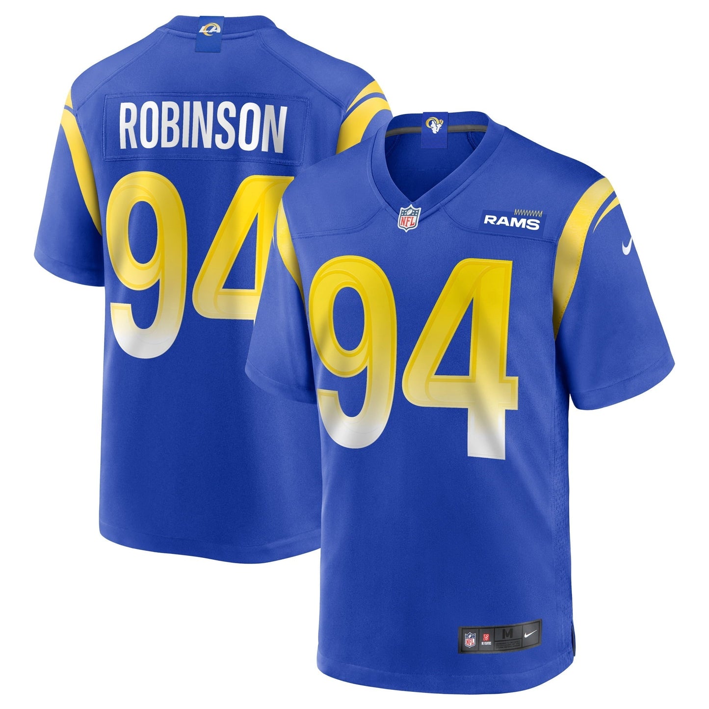 Men's Nike A'Shawn Robinson Royal Los Angeles Rams Game Jersey