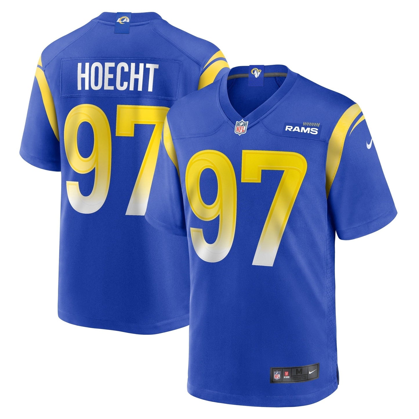 Men's Nike Michael Hoecht Royal Los Angeles Rams Game Player Jersey
