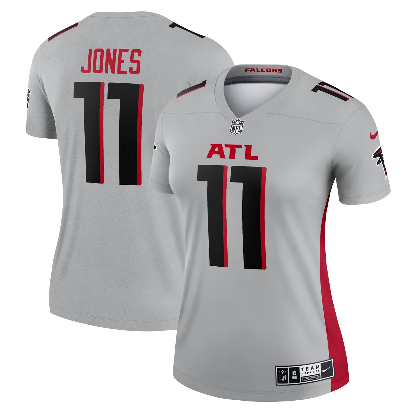 Julio Jones Atlanta Falcons Nike Women's Inverted Legend Jersey - Silver