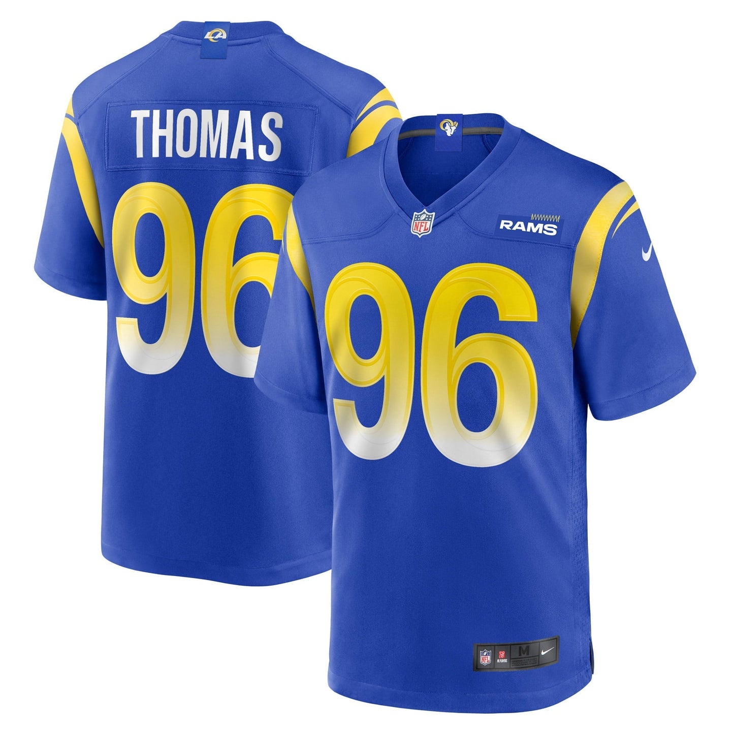 Men's Nike Keir Thomas Royal Los Angeles Rams Game Player Jersey