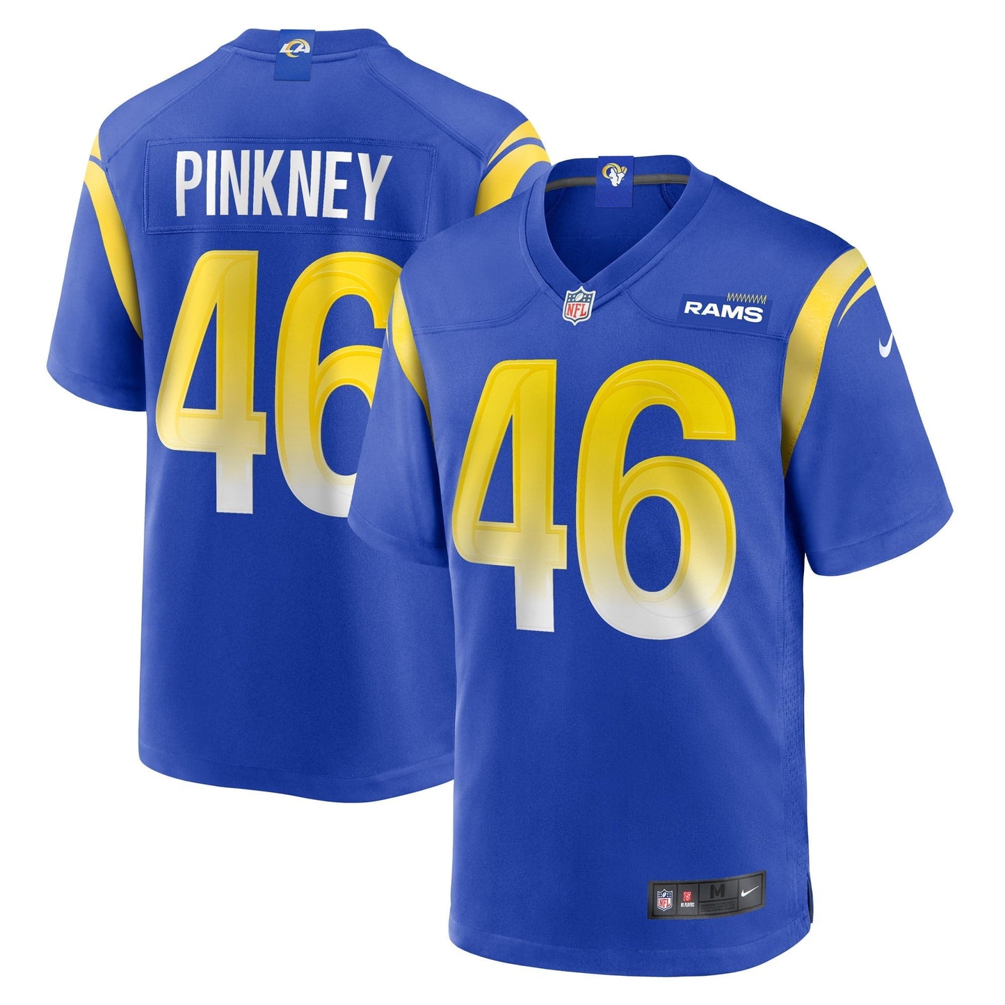 Men's Nike Jared Pinkney Royal Los Angeles Rams Game Player Jersey