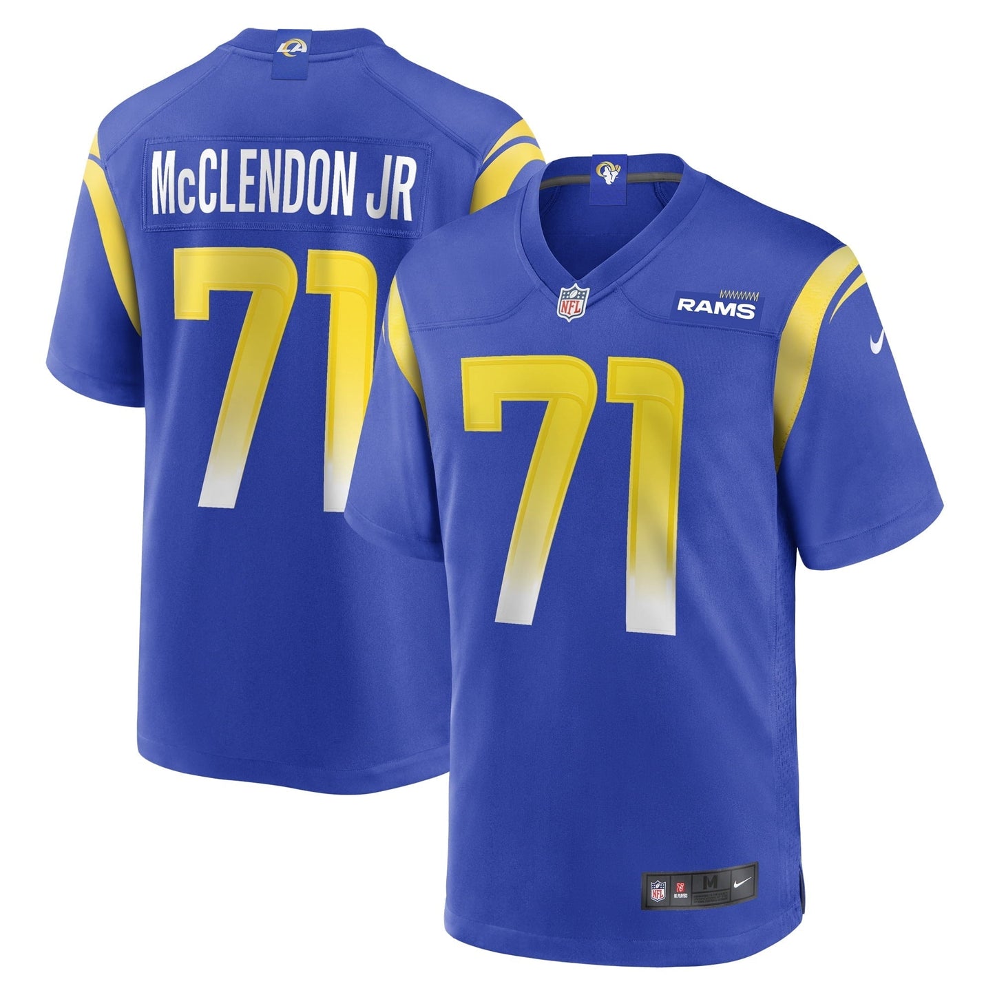 Men's Nike Warren McClendon Jr. Royal Los Angeles Rams Team Game Jersey