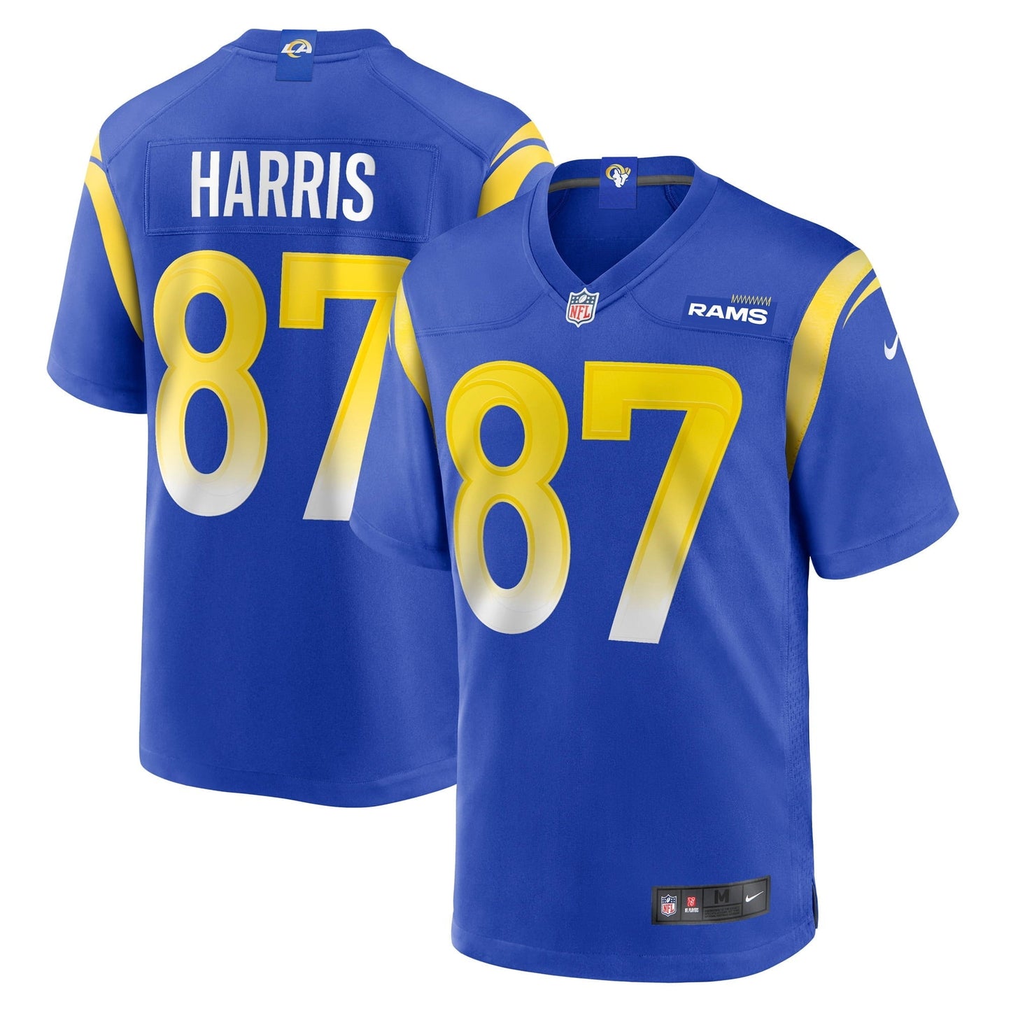 Men's Nike Jacob Harris Royal Los Angeles Rams Game Player Jersey