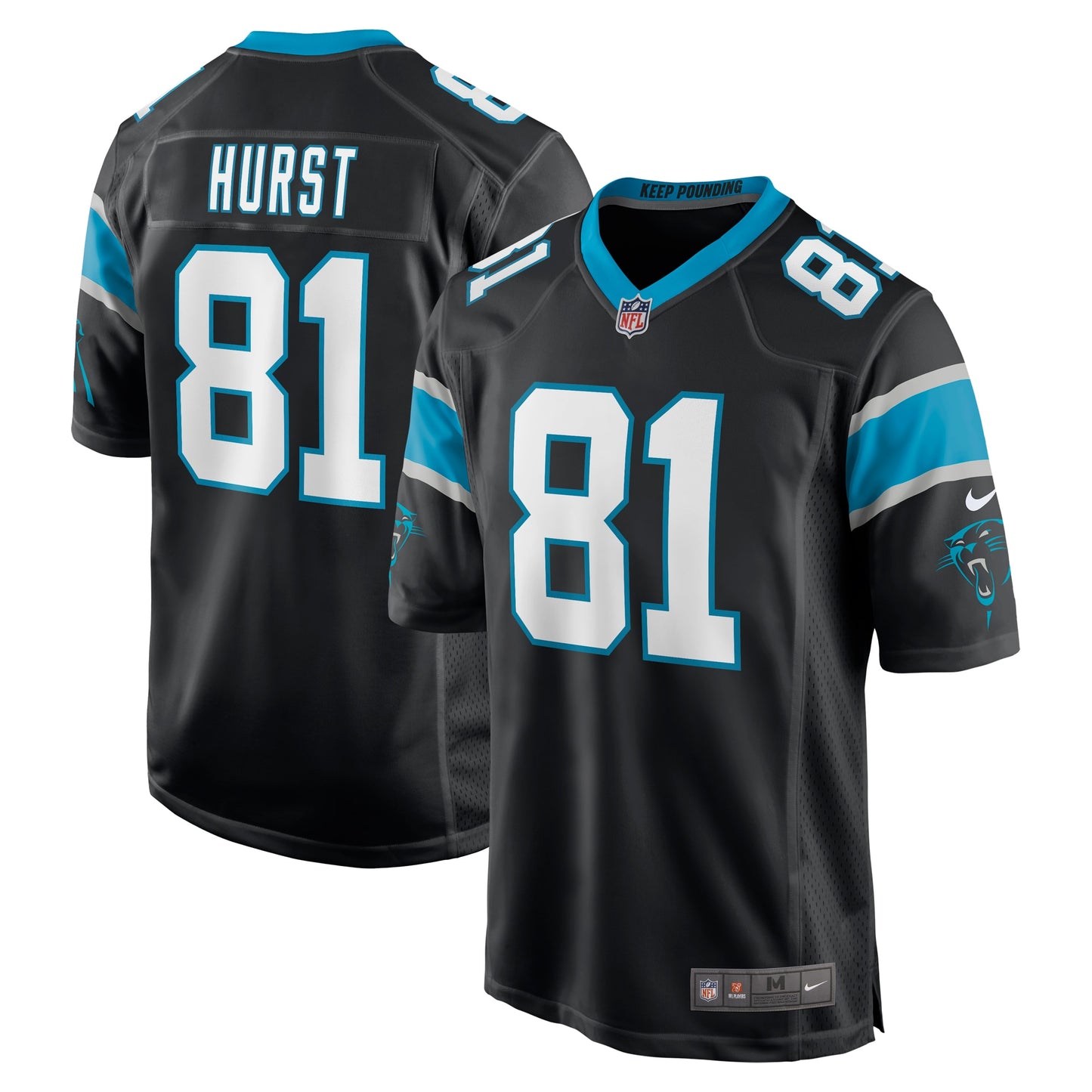 Hayden Hurst Carolina Panthers Nike Game Player Jersey - Black